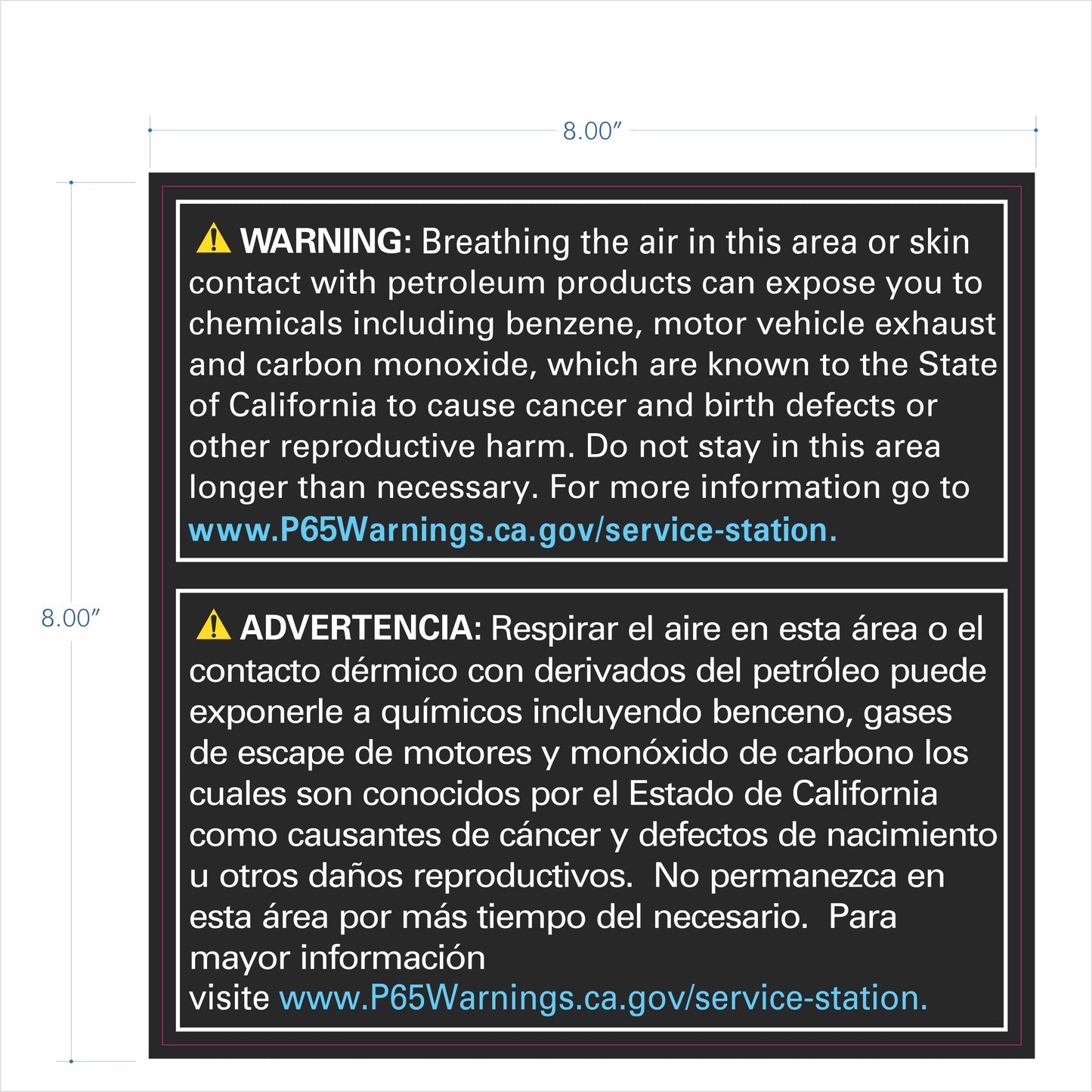 CA Prop 65 - Warning
