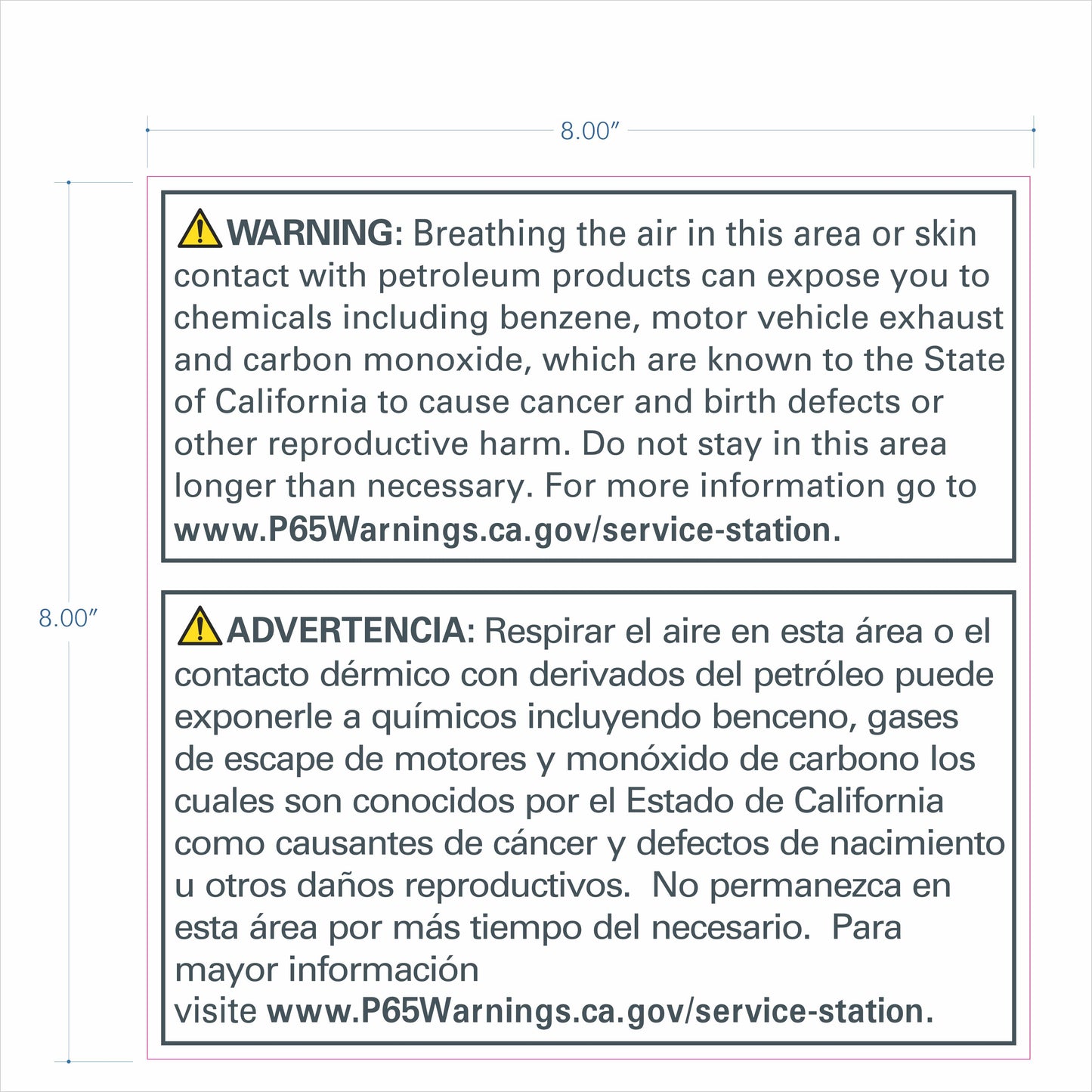 CA Prop 65 - Warning