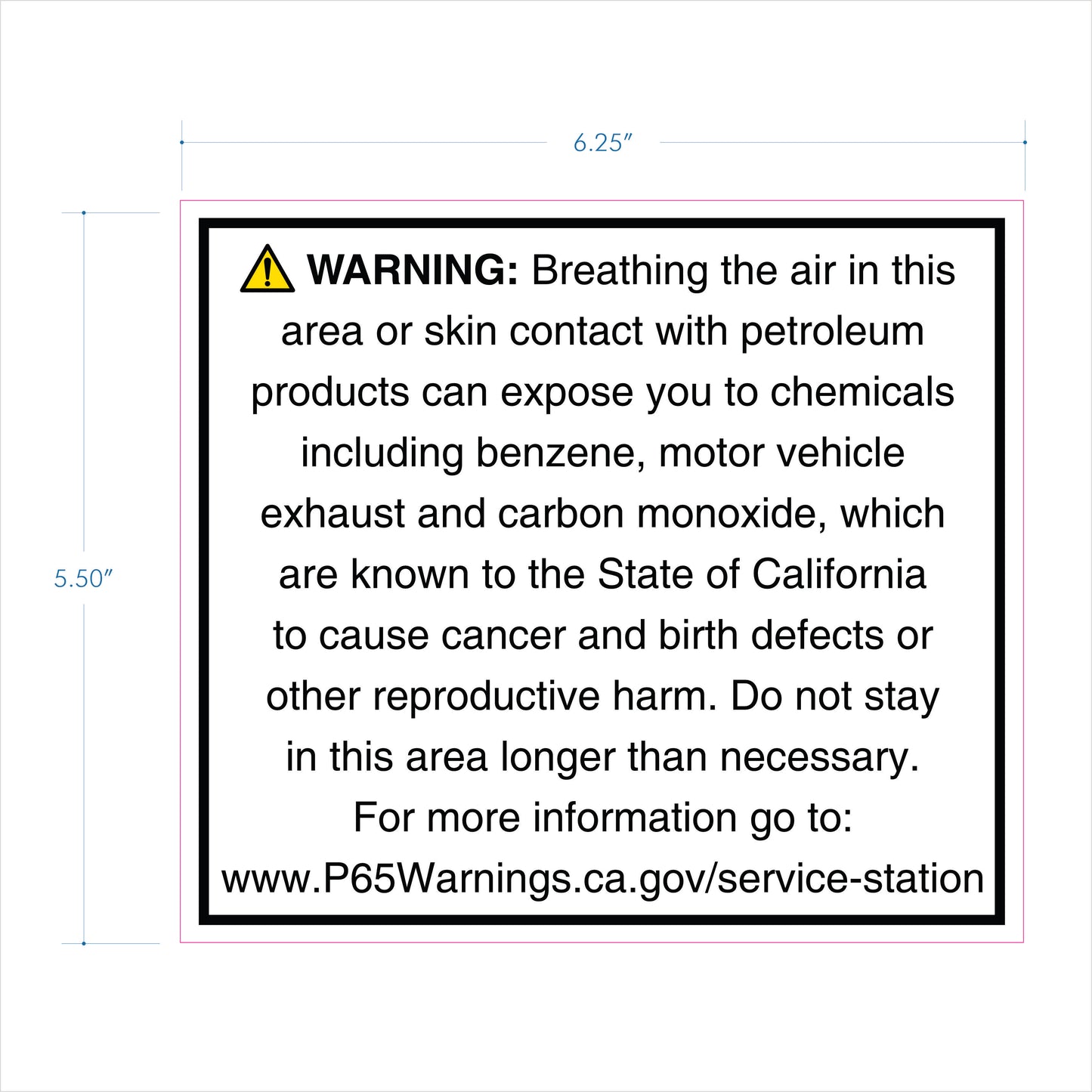 CA Prop 65 - Warning