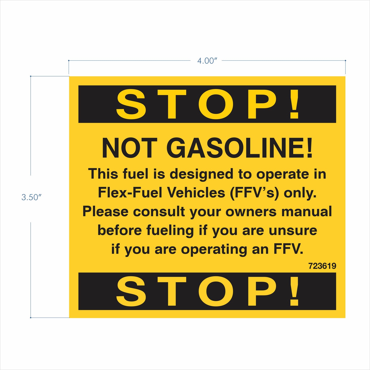 Stop! Not Gasoline!