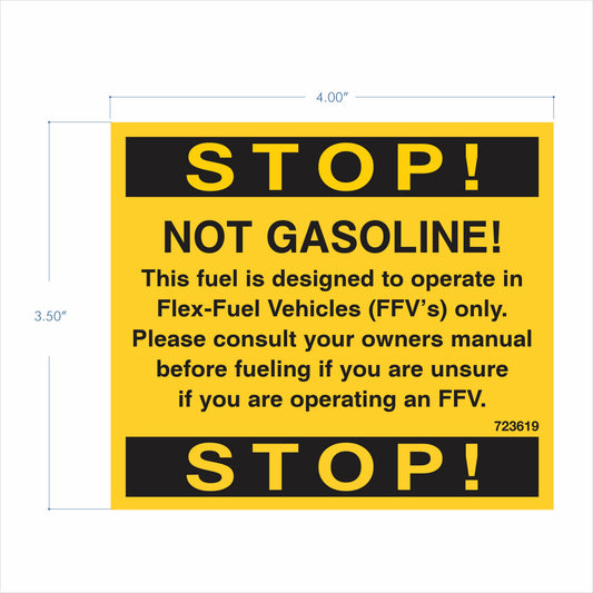 Stop! Not Gasoline!