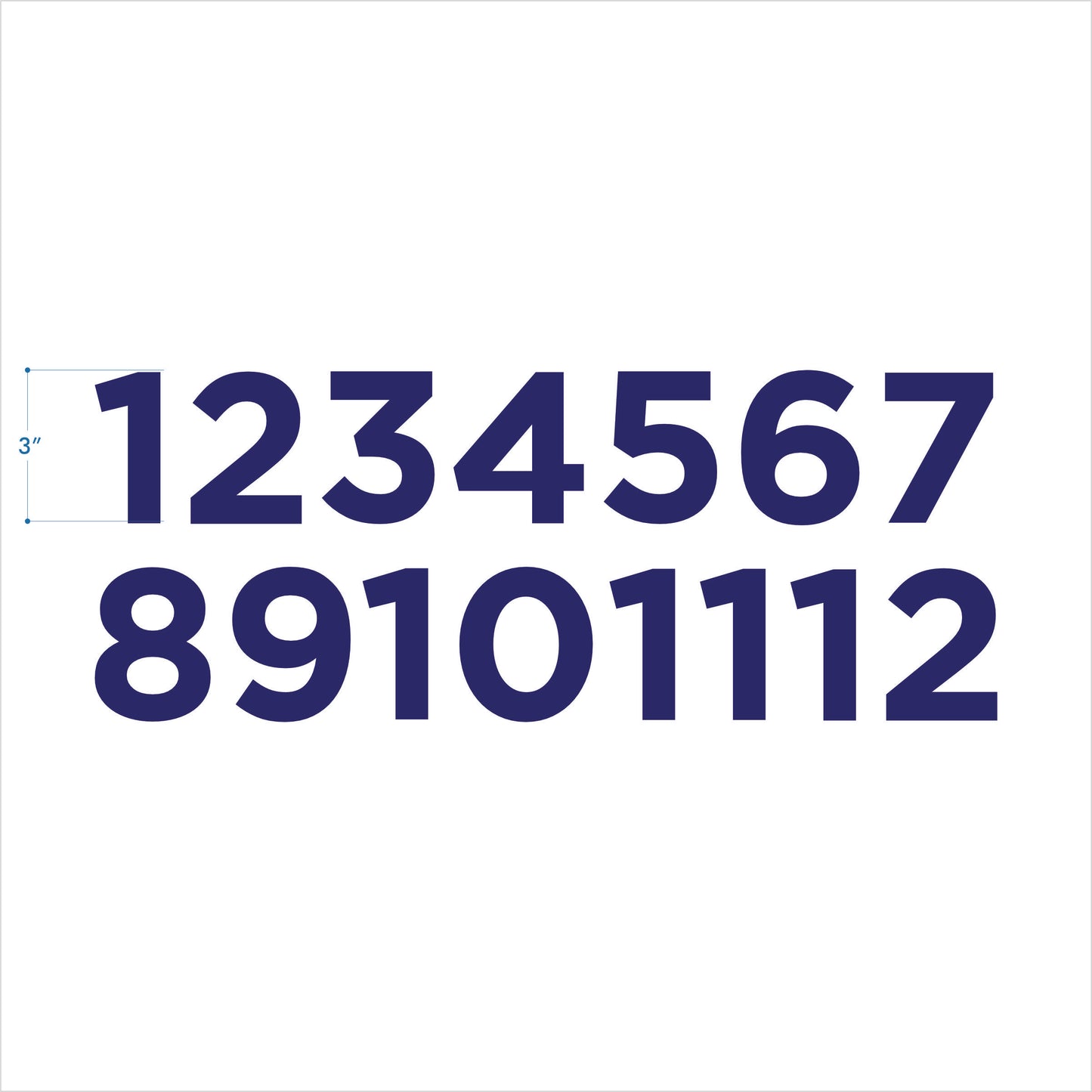 United Oil | Decals | Dispenser Vinyl Numbers